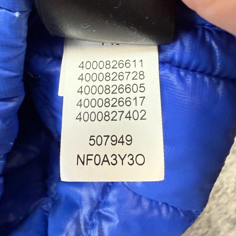 The North Face Thermoball‎ Eco Vest Mens Medium Blue Quilted Puffer Insulated